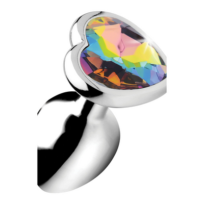 XR Brands Rainbow Prism - Heart Butt Plug - Small Top Merken Winkel